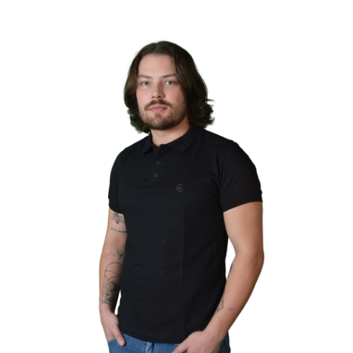 CAMISA POLO PRETA
