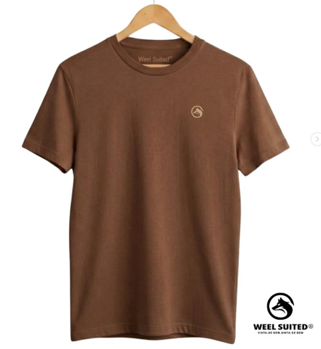 CAMISETA BASICA MARROM