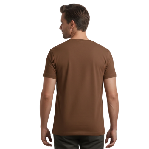 CAMISETA BASICA MARROM